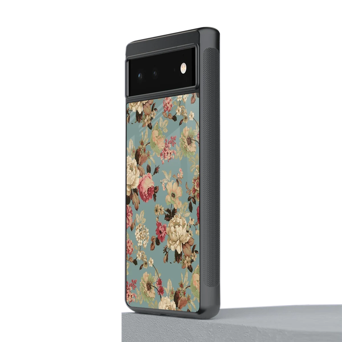 Bloom Bliss stylish phone case for google pixel 6a | glossy glass and slim fit