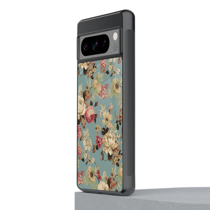 Bloom Bliss stylish phone case for google pixel 8 pro | glossy glass and slim fit