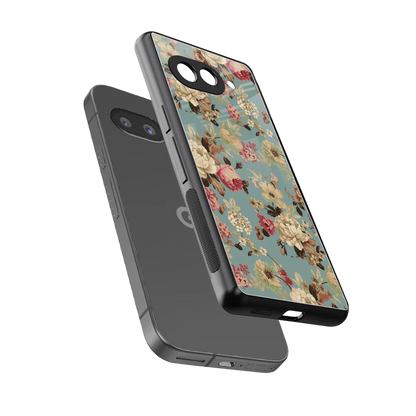 Bloom Bliss sleek google pixel 10a cover with tempered glass back and TPU edges