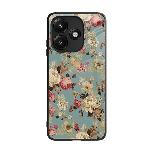 Bloom Bliss back phone cover | glass case for redmi 12 5g