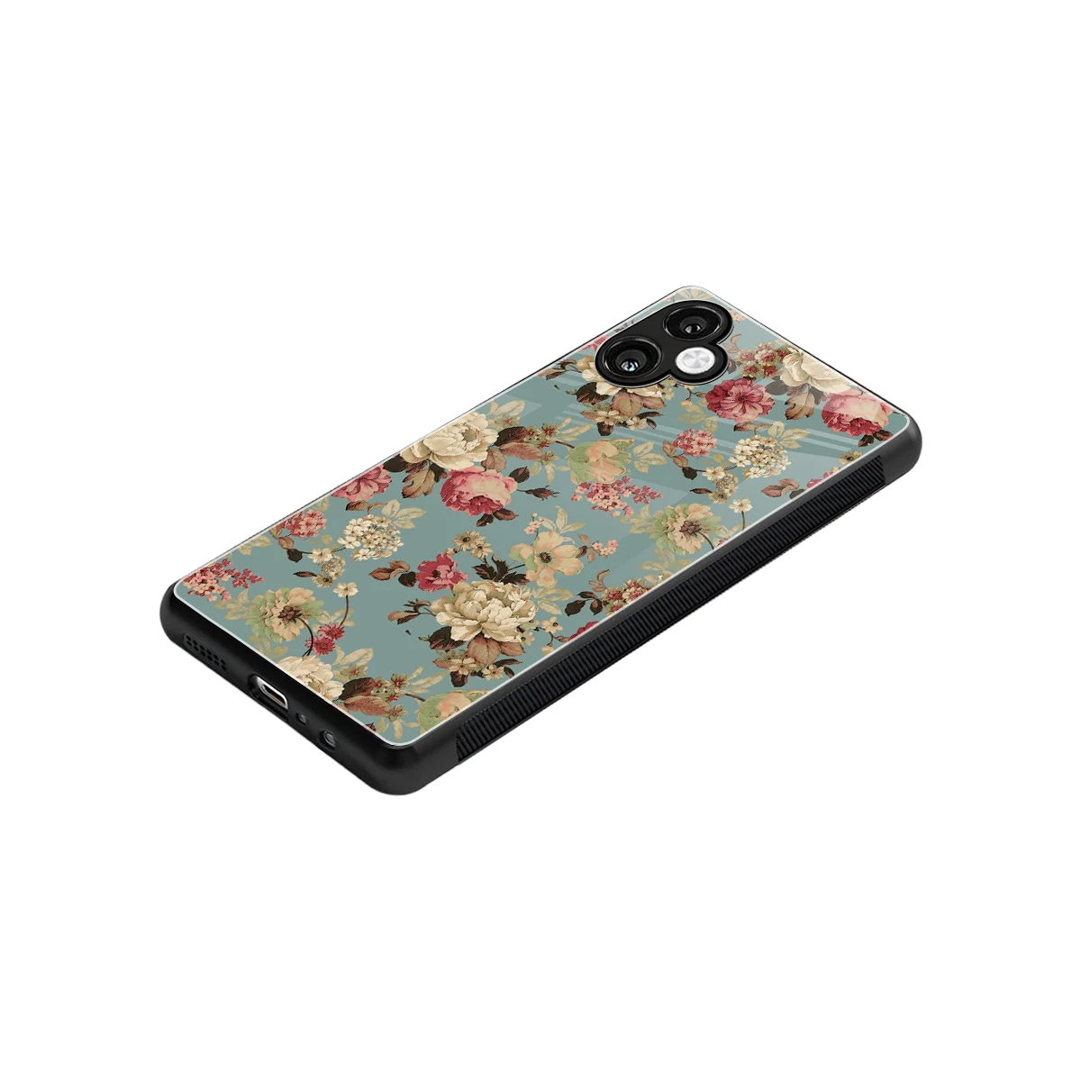 Bloom Bliss stylish phone case for samsung galaxy a06 5g | glossy glass and slim fit
