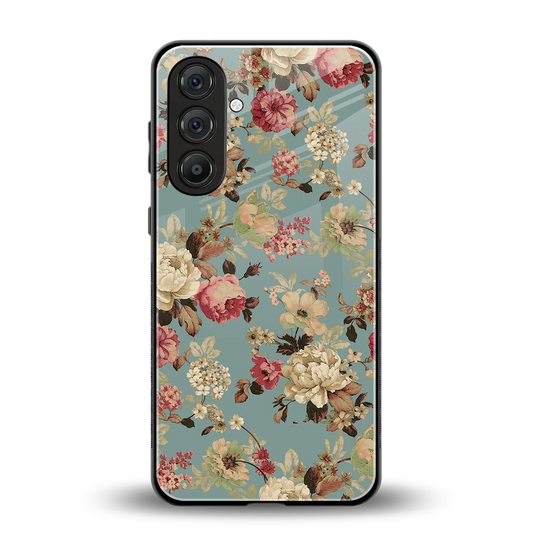 Bloom Bliss back phone cover | glass case for samsung galaxy a56 5g