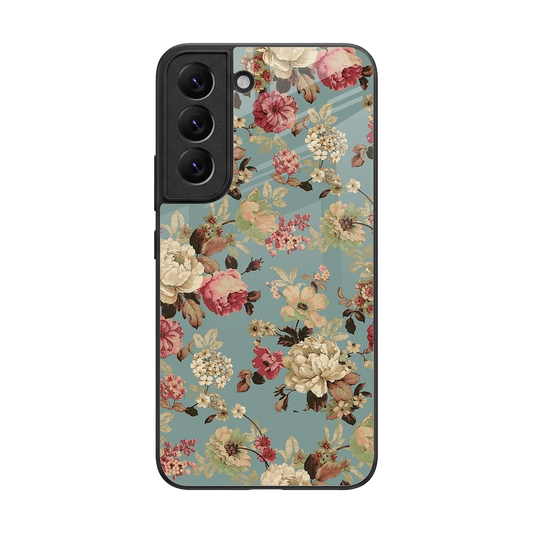 Bloom Bliss back phone cover | glass case for samsung galaxy s22