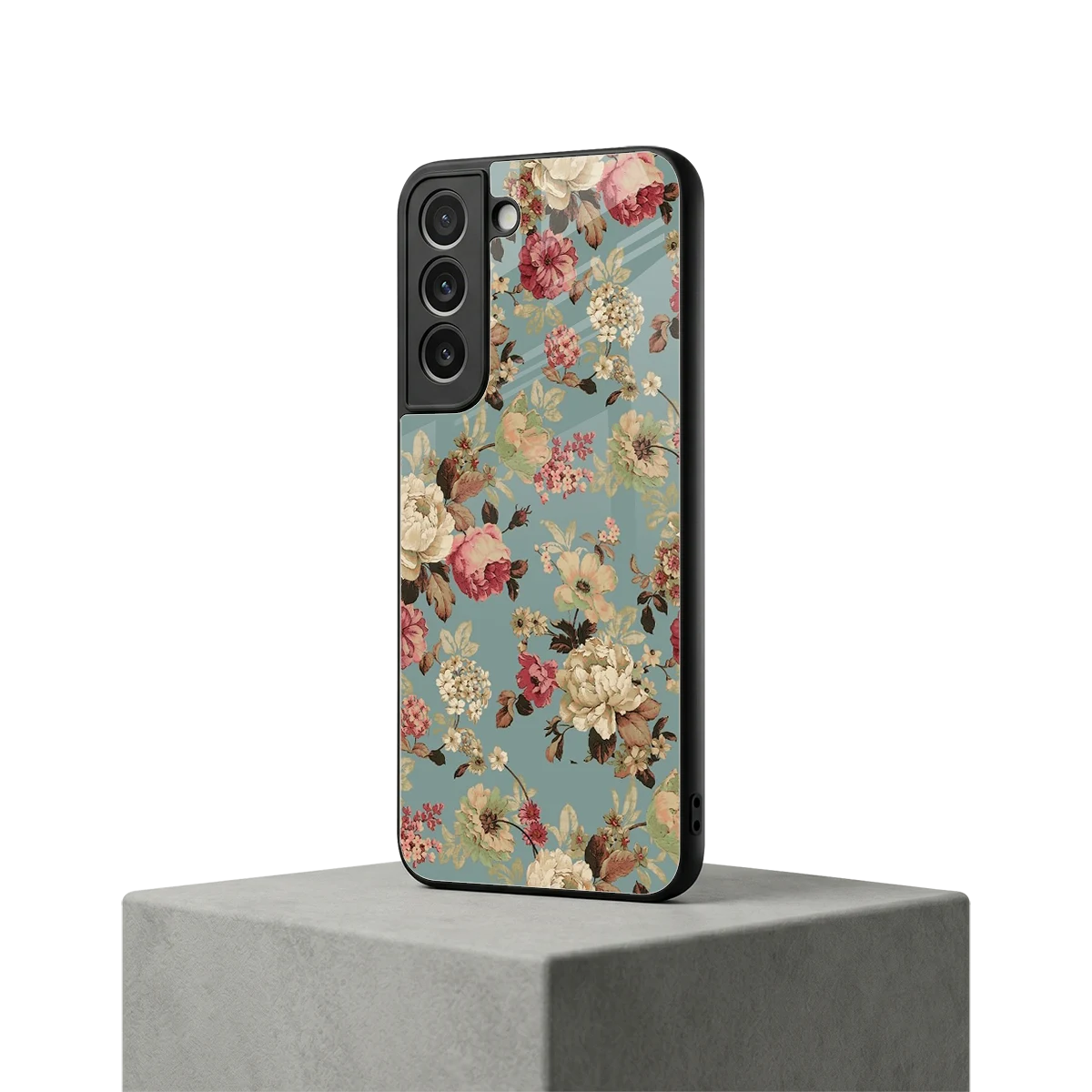 Bloom Bliss samsung galaxy s22 mobile cover | shockproof glass phone case