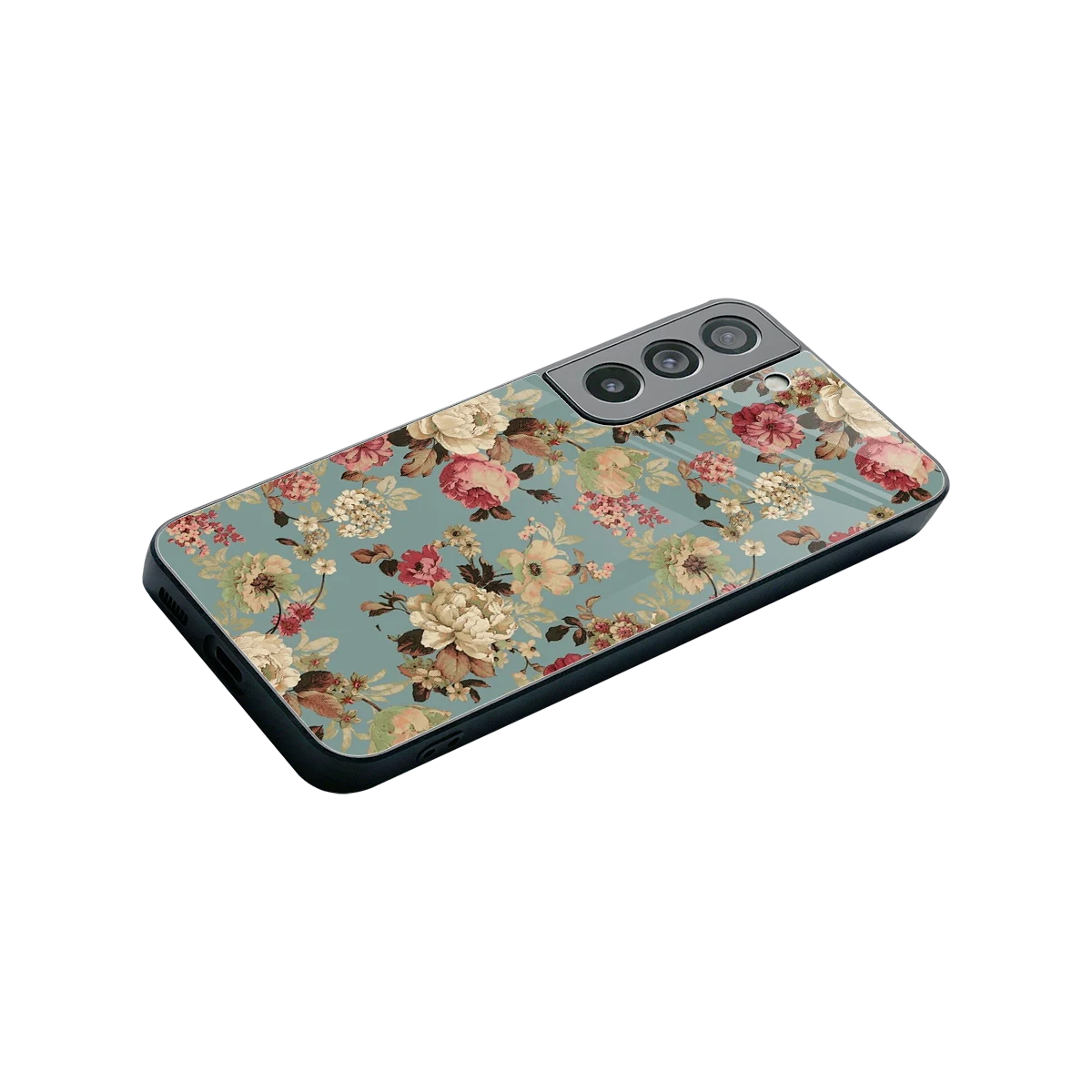 Bloom Bliss stylish phone case for samsung galaxy s22 | glossy glass and slim fit