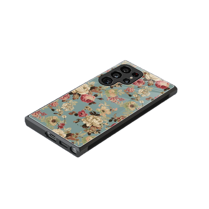 Bloom Bliss stylish phone case for samsung galaxy s23 ultra | glossy glass and slim fit