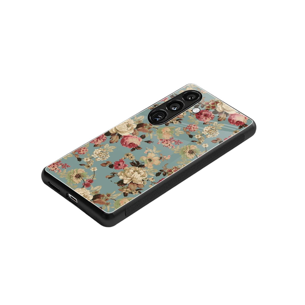 Bloom Bliss stylish phone case for samsung galaxy s24 | glossy glass and slim fit