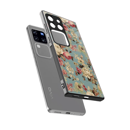 Bloom Bliss sleekvivo v30 pro cover with tempered glass back and TPU edges
