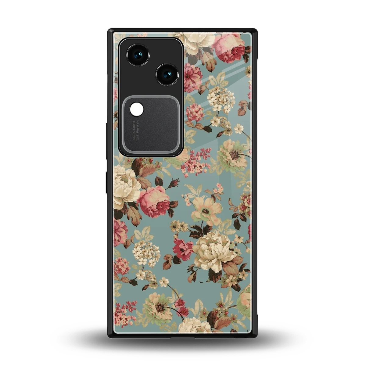 Bloom Bliss back phone cover | glass case for vivo v30