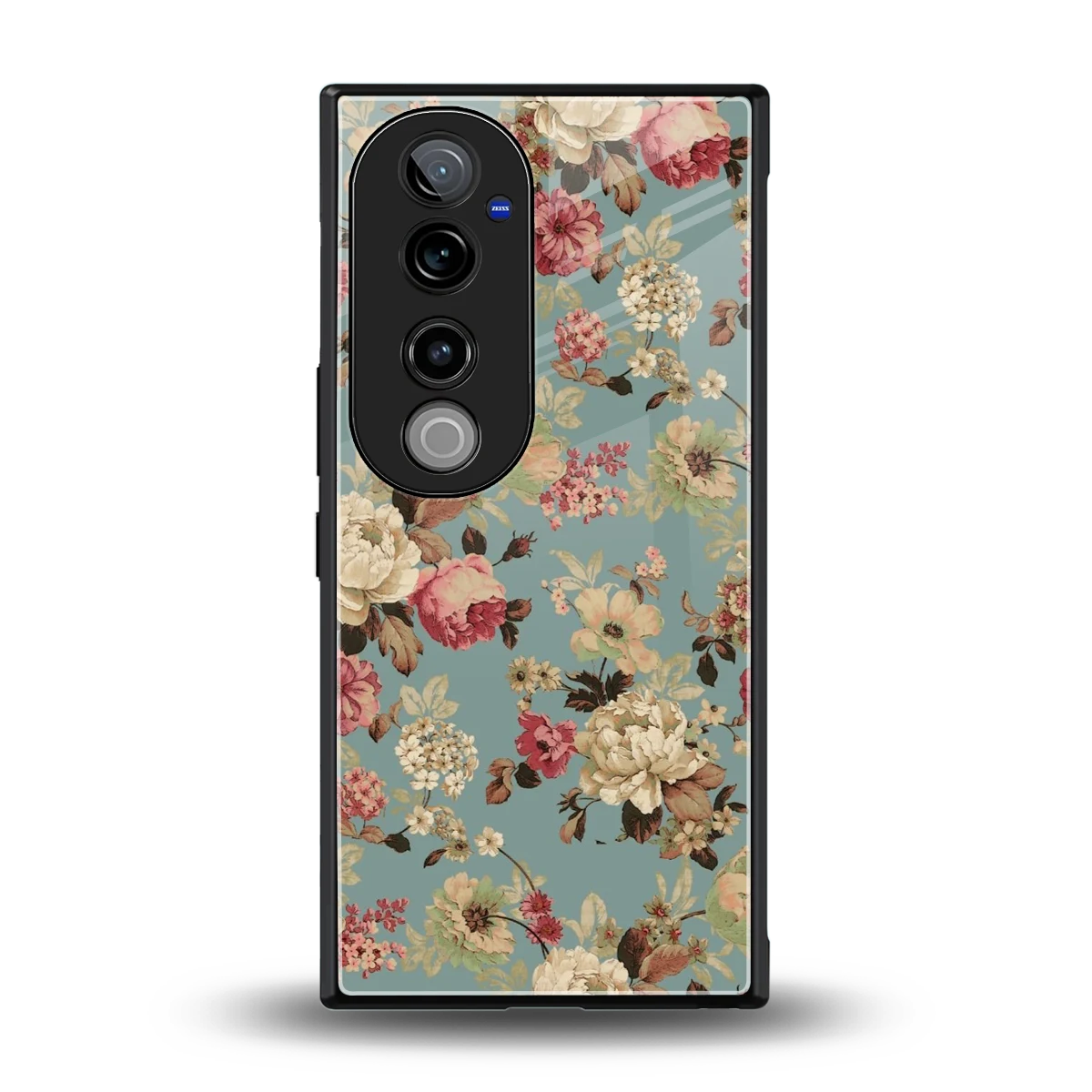 Bloom Bliss back phone cover | glass case for vivo v40 pro