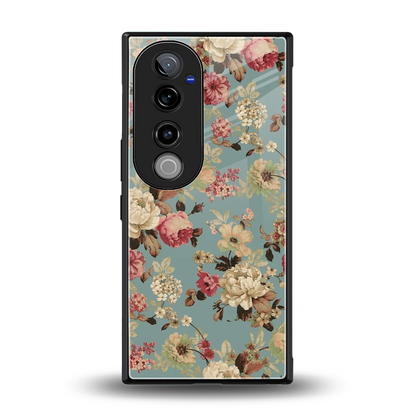 Bloom Bliss back phone cover | glass case for vivo v40 pro