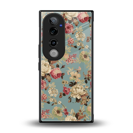 Bloom Bliss back phone cover | glass case for vivo v40 pro