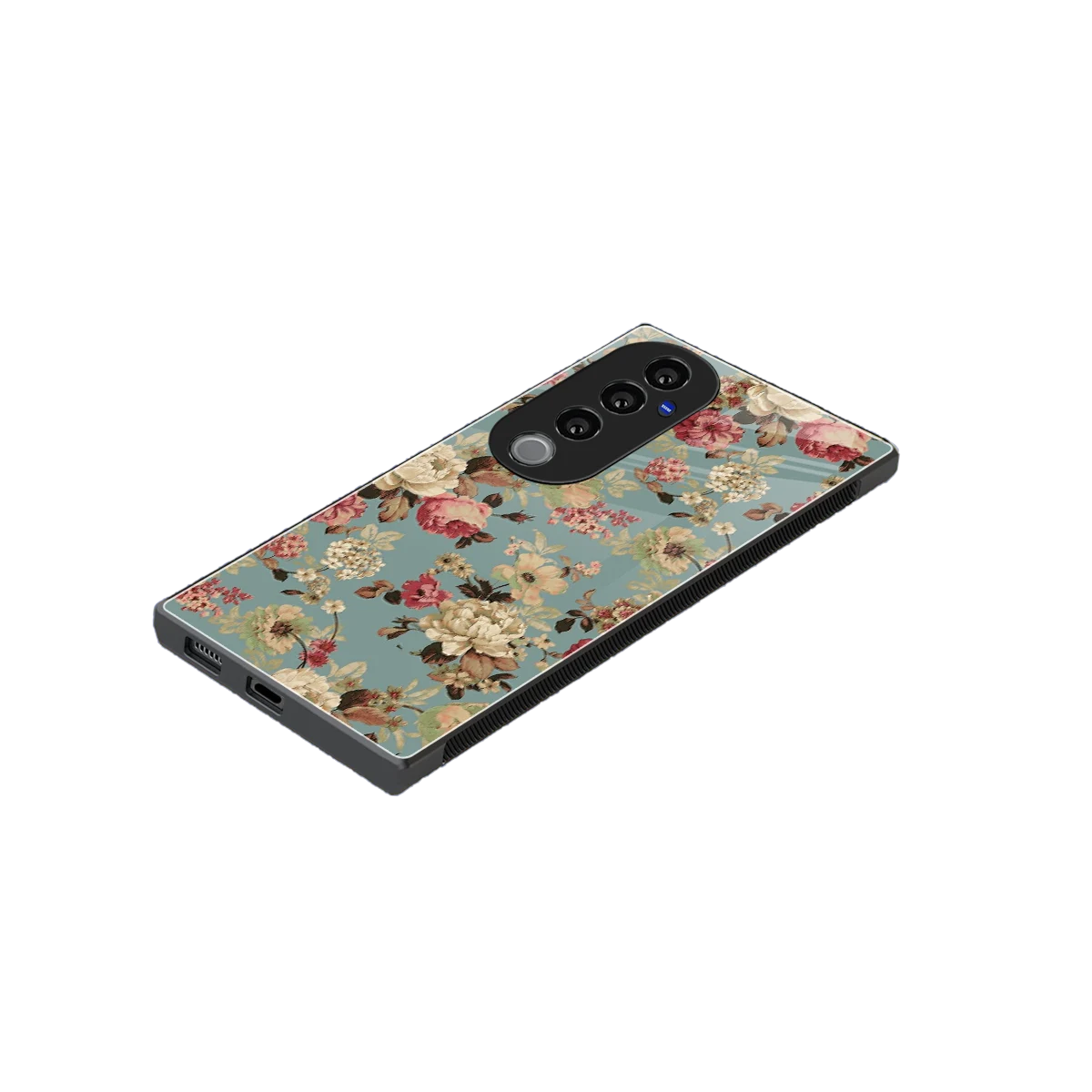 Bloom Bliss stylish phone case for vivo v40 pro | glossy glass and slim fit