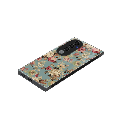 Bloom Bliss stylish phone case for vivo v40 pro | glossy glass and slim fit