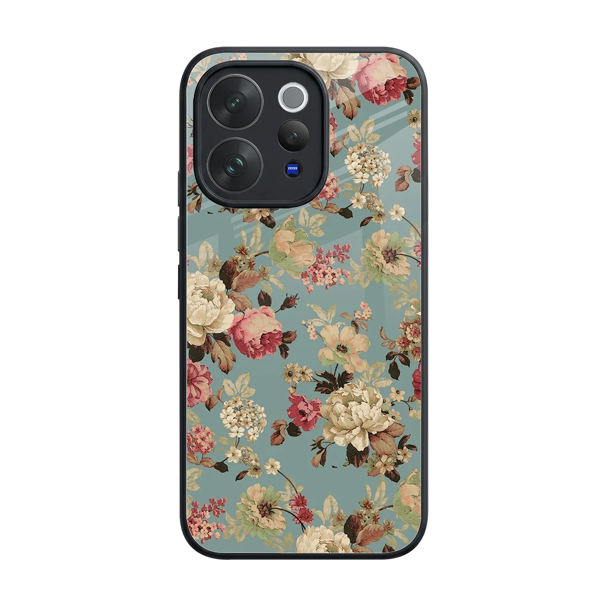Bloom Bliss back phone cover | glass case for vivo v70