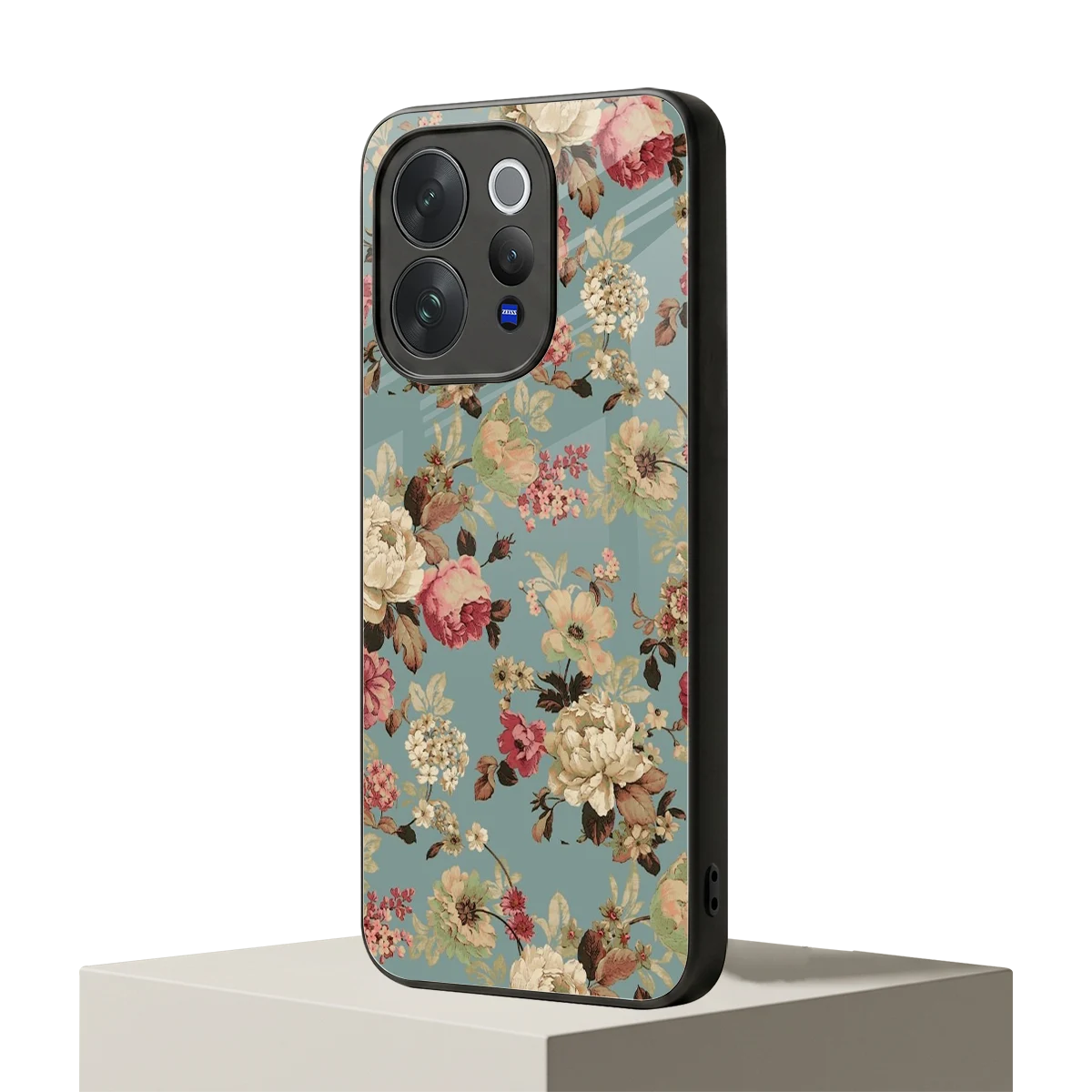 Bloom Bliss vivo v70 elite mobile cover | shockproof glass phone case