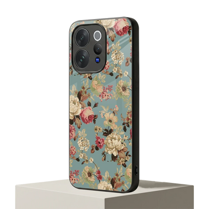 Bloom Bliss vivo v70 elite mobile cover | shockproof glass phone case