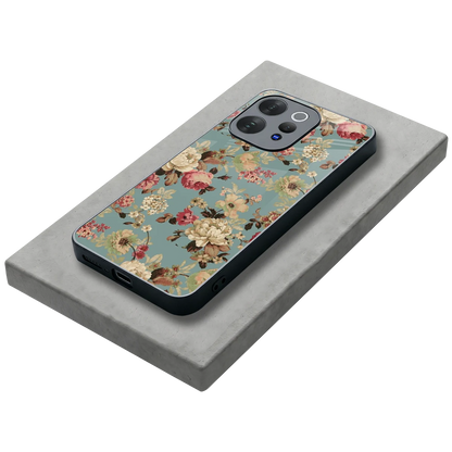 Bloom Bliss stylish phone case for vivo v70 | glossy glass and slim fit