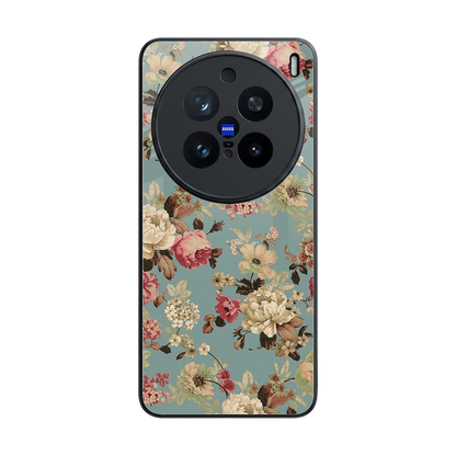 Bloom Bliss back phone cover | glass case for vivo x200 pro