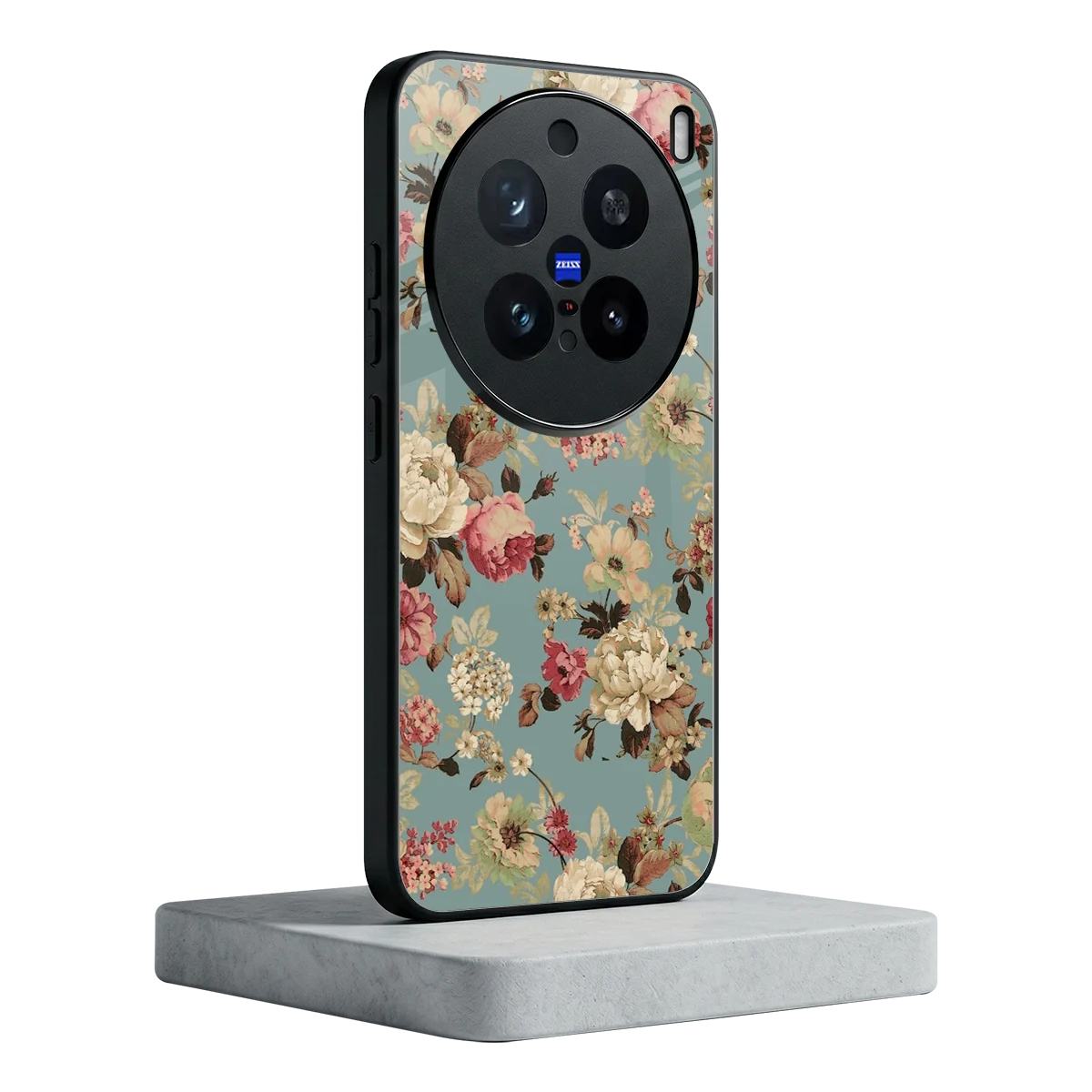 Bloom Bliss vivo x200 pro mobile cover | shockproof glass phone case