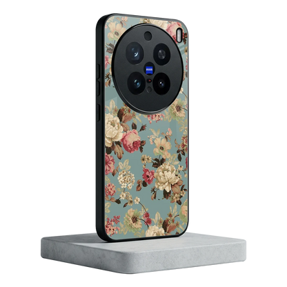 Bloom Bliss vivo x200 pro mobile cover | shockproof glass phone case