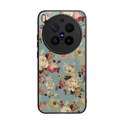 Bloom Bliss back phone cover | glass case for vivo x300 pro