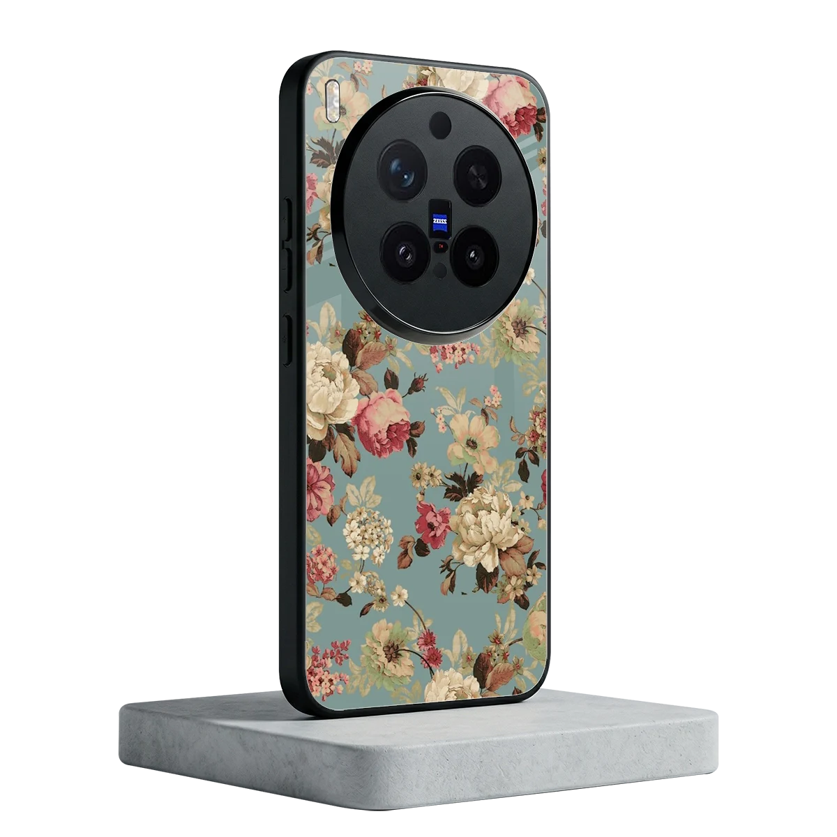 Bloom Bliss vivo x300 pro mobile cover | shockproof glass phone case