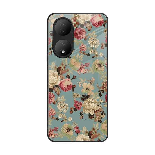Bloom Bliss back phone cover | glass case for Vivo-y100