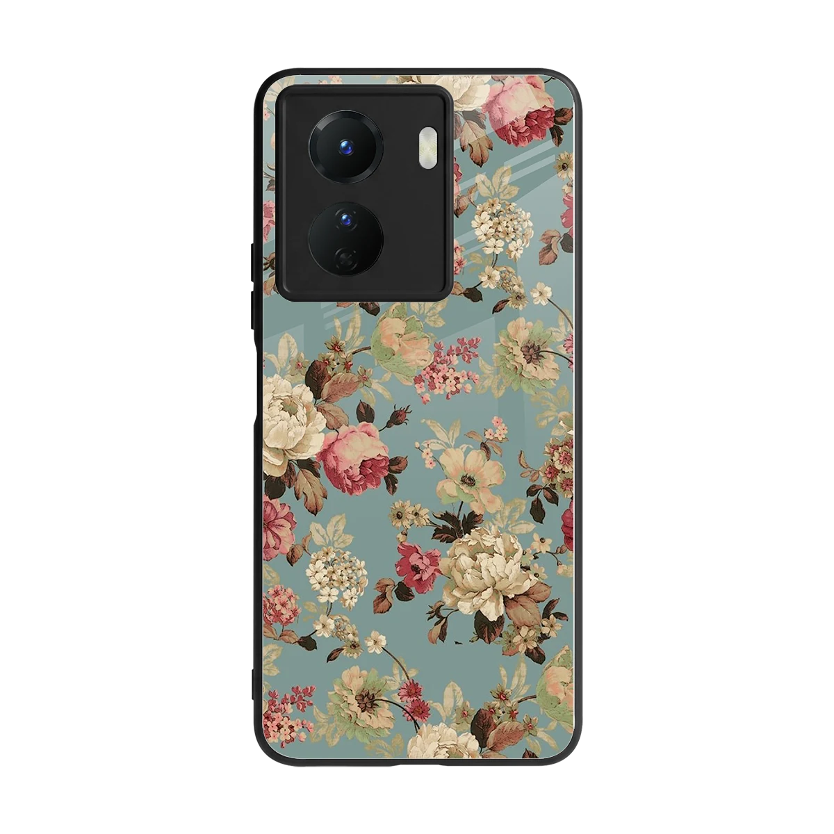 Bloom Bliss back phone cover | glass case for vivo y16