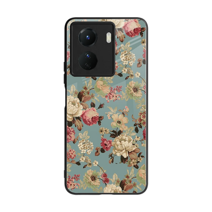 Bloom Bliss back phone cover | glass case for vivo y16