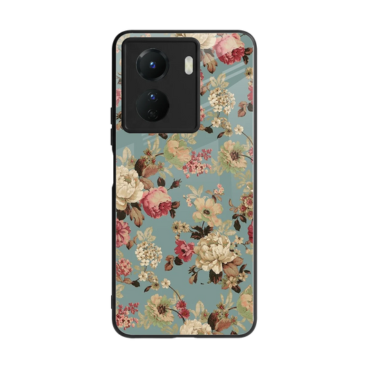 Bloom Bliss back phone cover | glass case for vivo y16
