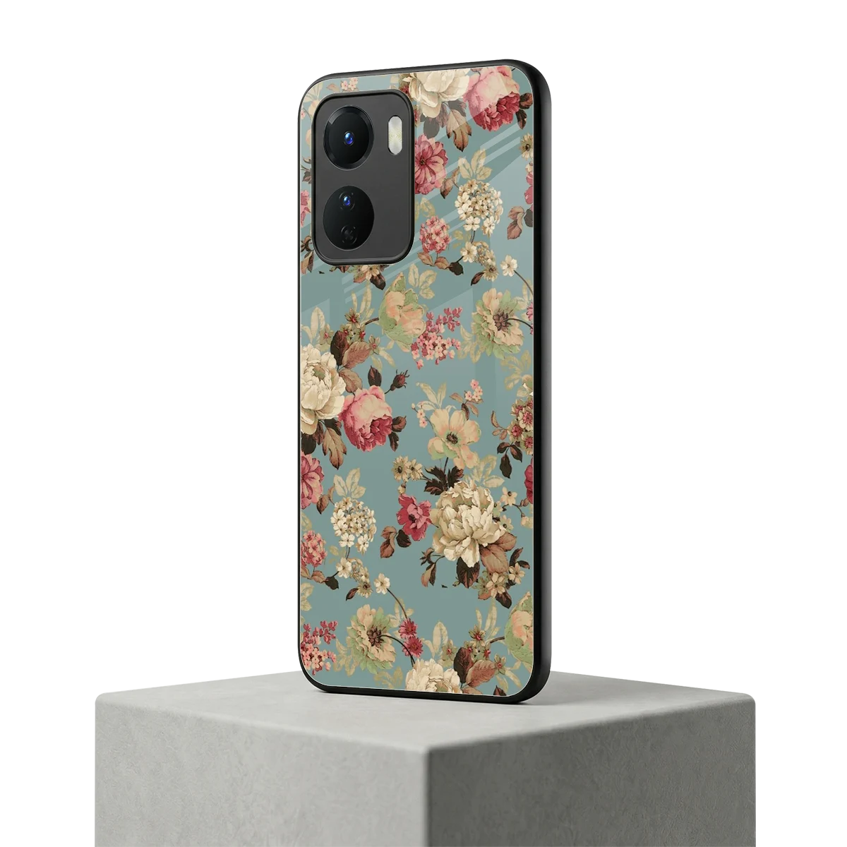 Bloom Bliss vivo y16 mobile cover | shockproof glass phone case