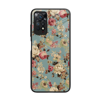 Bloom Bliss back phone cover | glass case for redmi note 11 pro