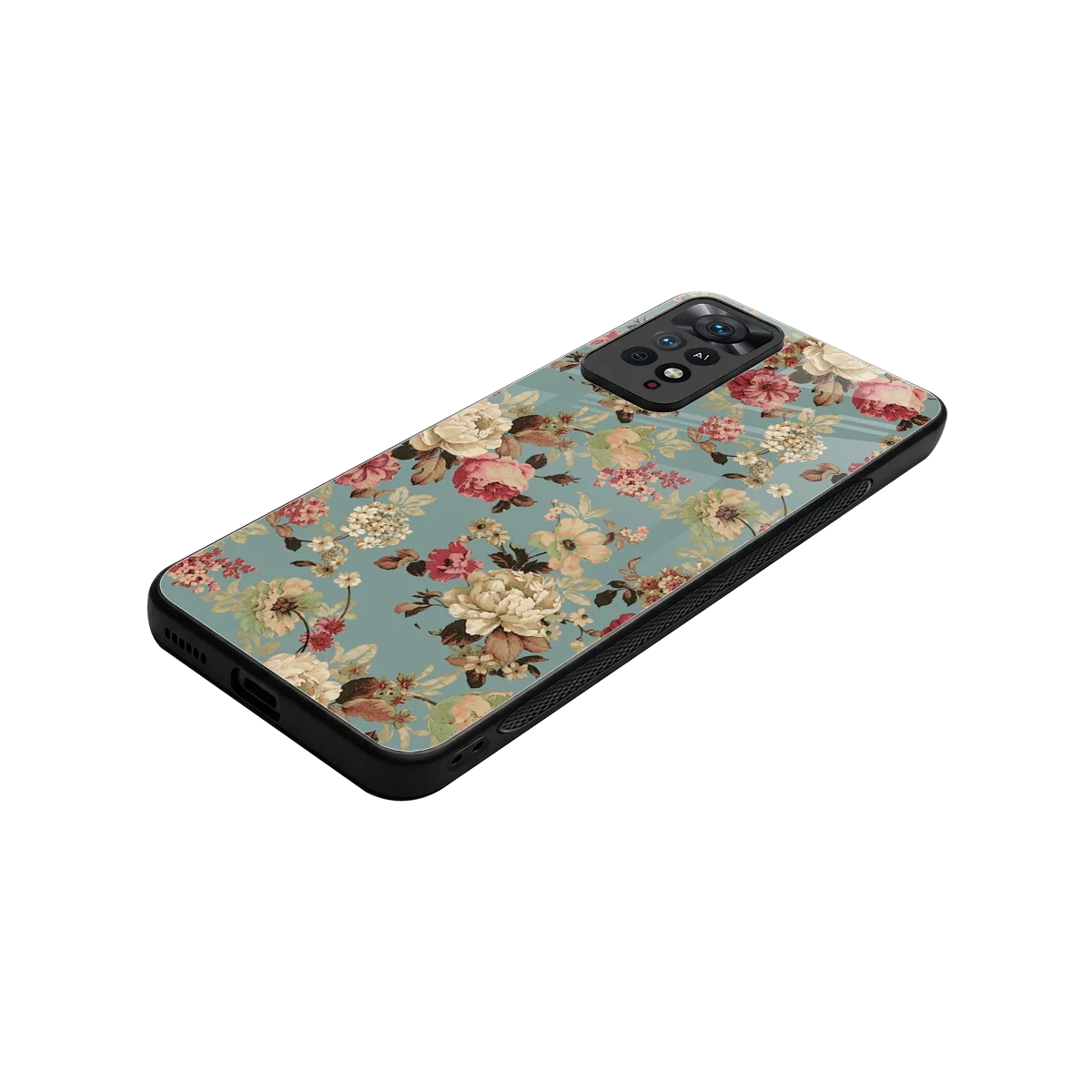 Bloom Bliss stylish phone case for redmi note 11 pro | glossy glass and slim fit