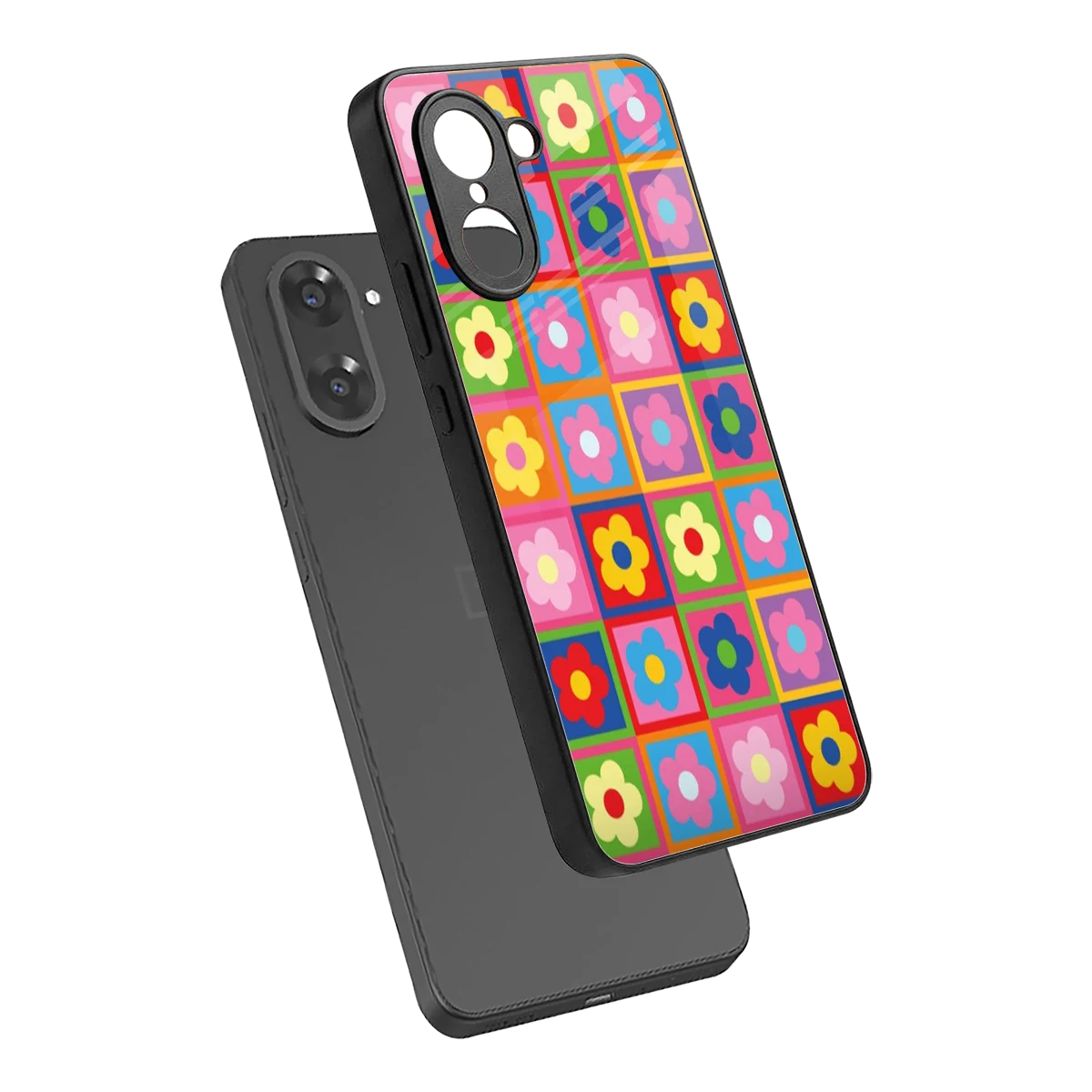 Blossom Harmony sleek oneplus nord ce5 5g cover with tempered glass back and TPU edges