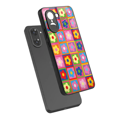 Blossom Harmony sleek oneplus nord ce5 5g cover with tempered glass back and TPU edges