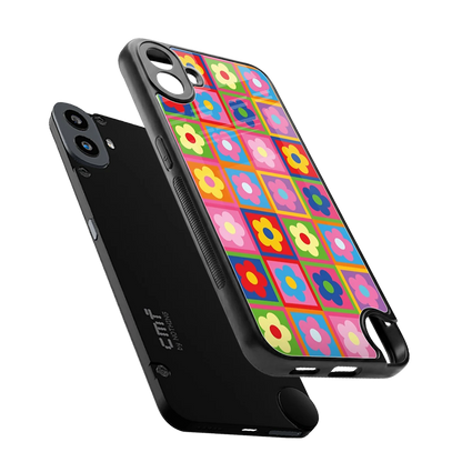 Blossom Harmony sleek cmf nothing phone 1 cover with tempered glass back and TPU edges