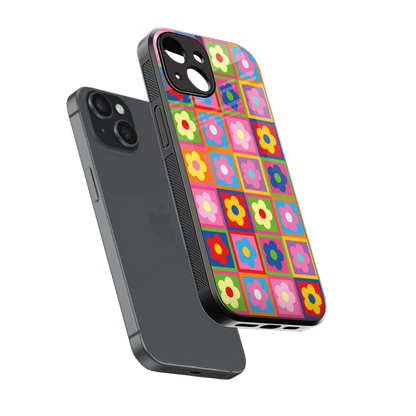 Blossom Harmony sleek iphone 13 cover with tempered glass back and TPU edges