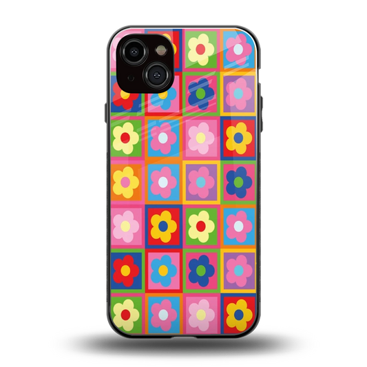 Blossom Harmony back phone cover | glass case for iphone 15 plus