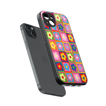 Blossom Harmony sleek iphone 14 plus cover with tempered glass back and TPU edges