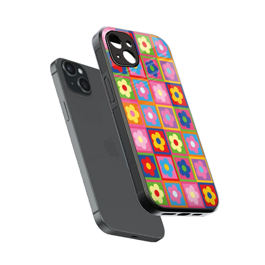 Blossom Harmony sleek iphone 14 plus cover with tempered glass back and TPU edges