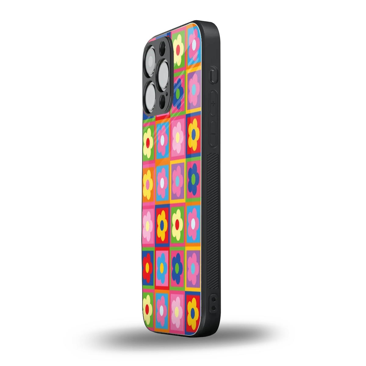 Blossom Harmony iphone 15 pro max mobile cover | shockproof glass phone case