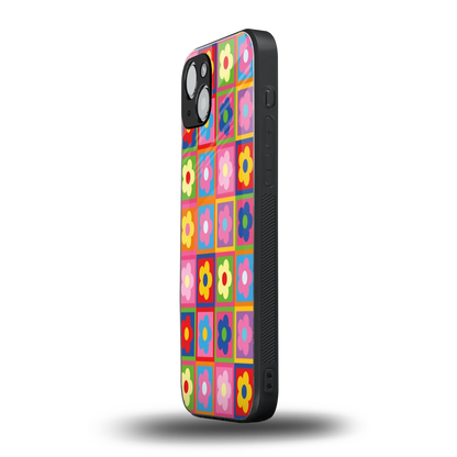 Blossom Harmony iphone 15 mobile cover | shockproof glass phone case