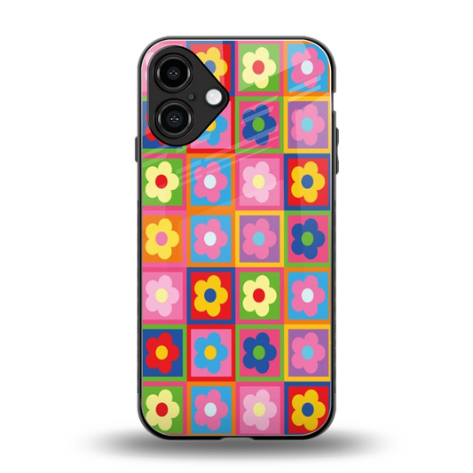 Blossom Harmony back phone cover | glass case for iphone 16 plus