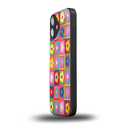 Blossom Harmony iphone 16 plus mobile cover | shockproof glass phone case