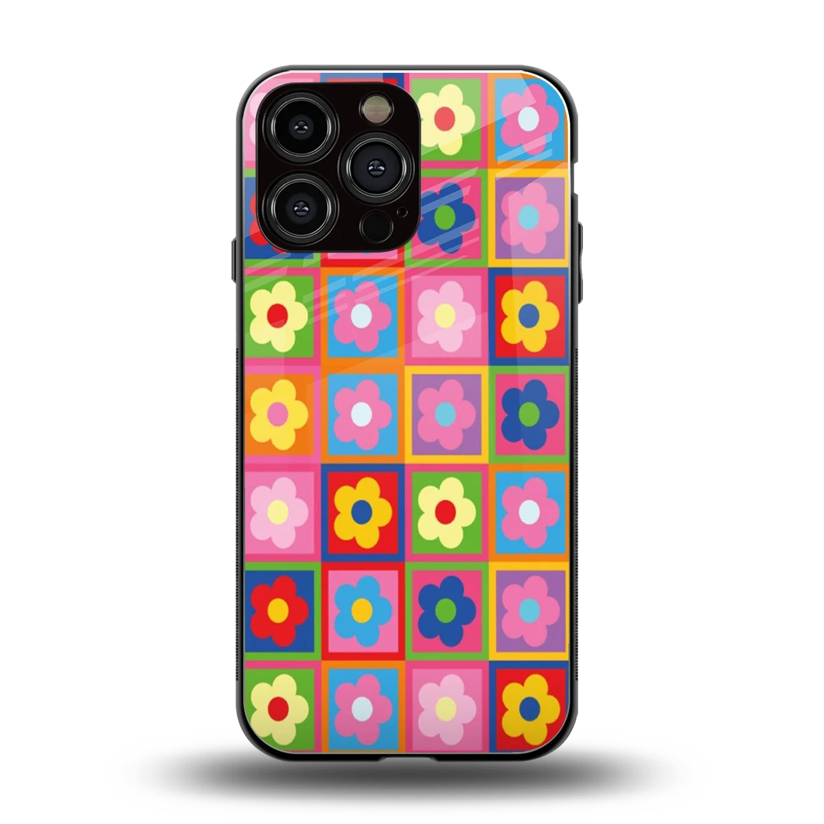 Blossom Harmony back phone cover | glass case for iphone 16 pro max
