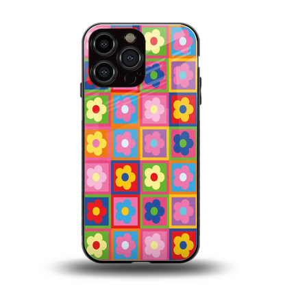 Blossom Harmony back phone cover | glass case for iphone 16 pro max