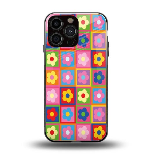 Blossom Harmony back phone cover | glass case for iphone 16 pro max