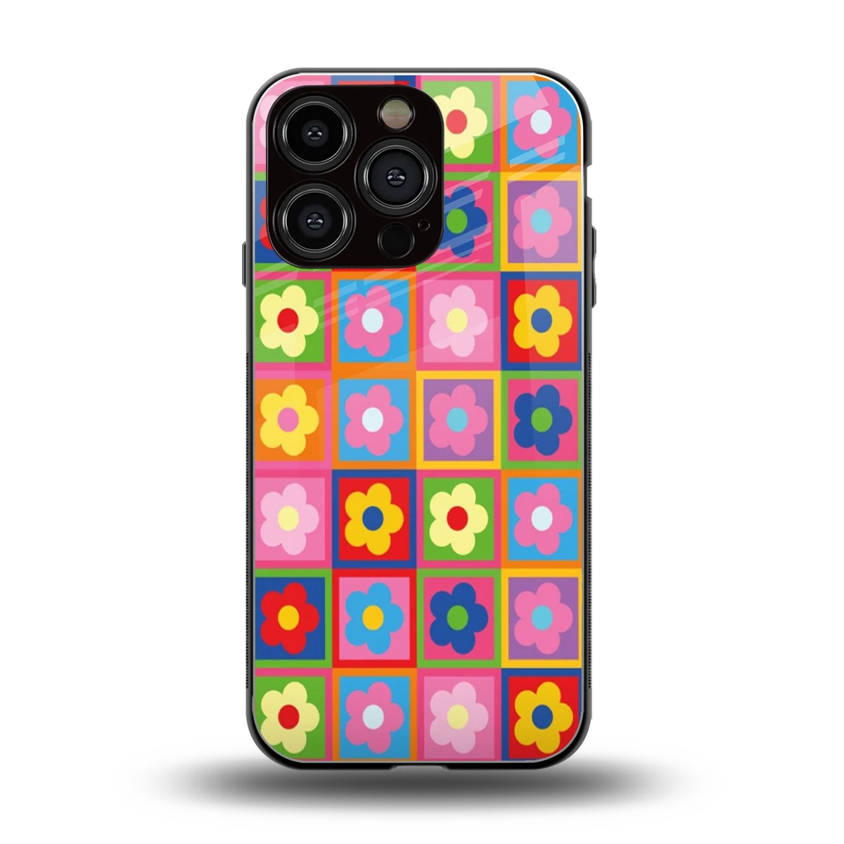 Blossom Harmony back phone cover | glass case for iphone 16 pro