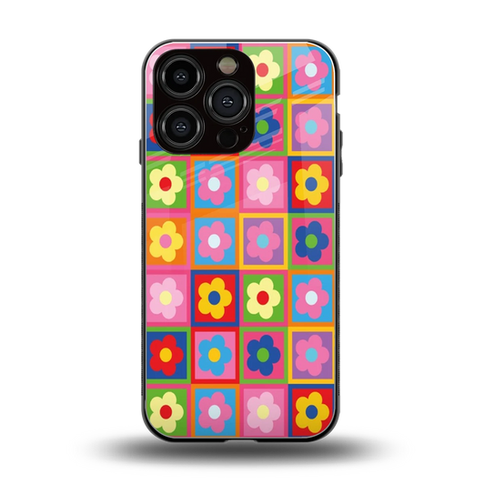 Blossom Harmony back phone cover | glass case for iphone 16 pro